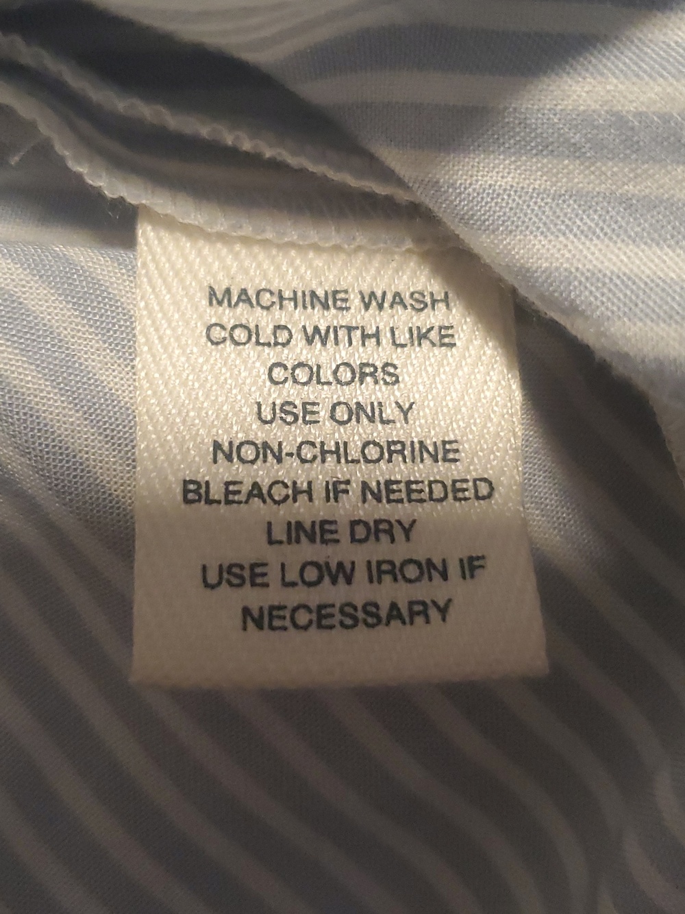 Westbound,  Light Blue & White Striped Pullover Shirtwes, Size L - Picture 8 of 8